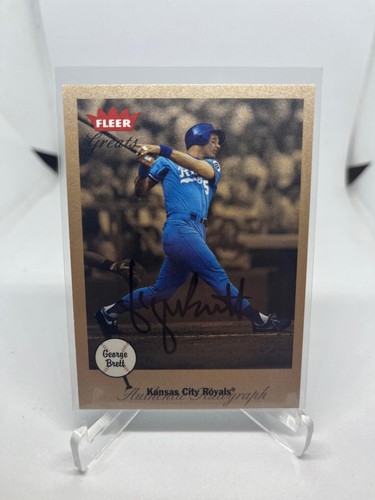 George brett 2002 fleer greats - george,